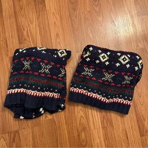 Vintage Woolrich Men's Chunky Knit Matching Christmas Pullover Sweaters Size M/L